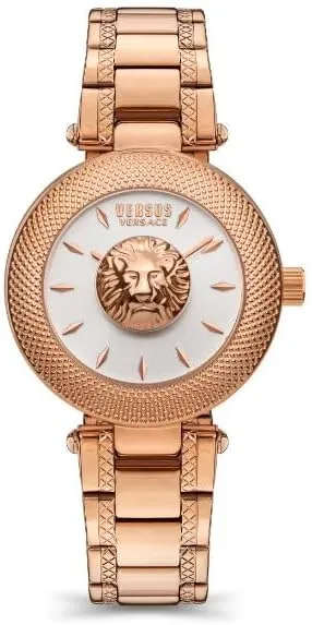 Versus Brick Lane Ladies Silver Dial Rose Gold Watch