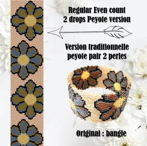 Vertical Peyote Pattern - Bracelet GIGI
