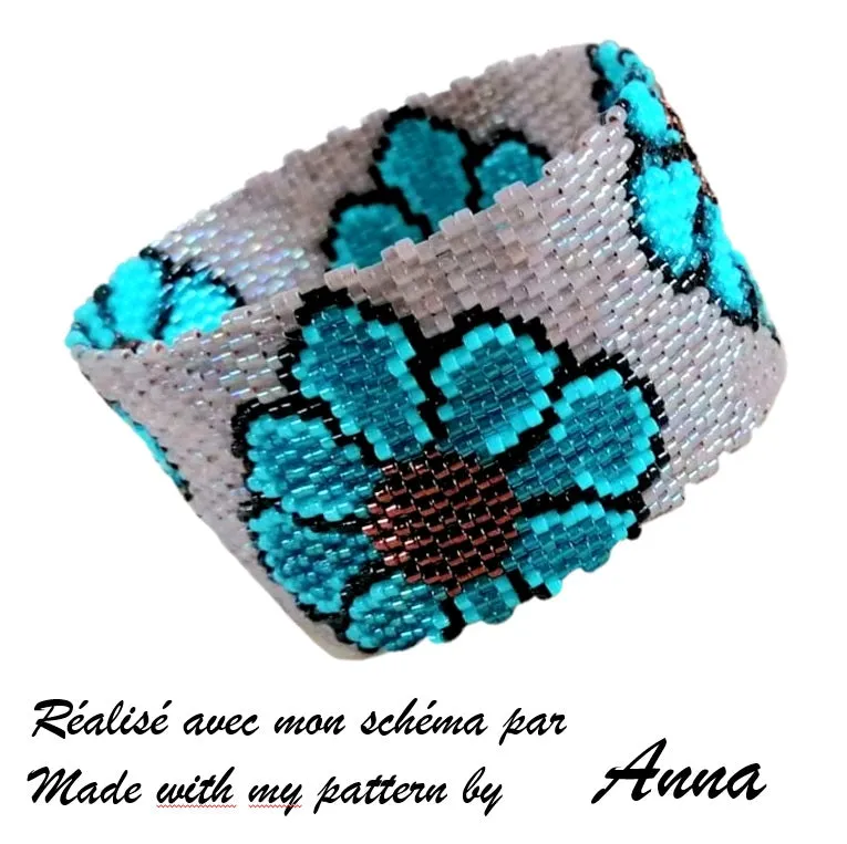 Vertical Peyote Pattern - Bracelet GIGI