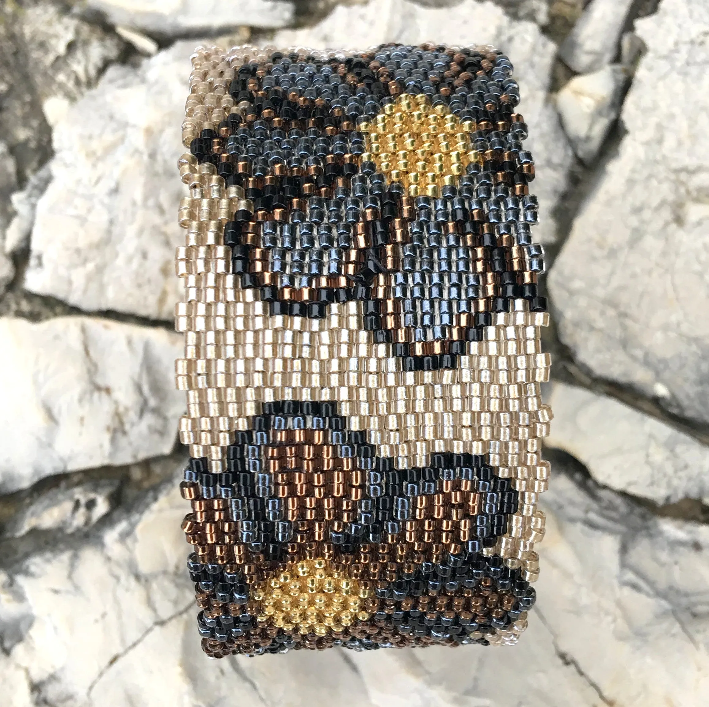 Vertical Peyote Pattern - Bracelet GIGI