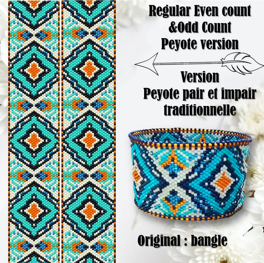 Vertical Peyote Pattern - Bracelet KOTA