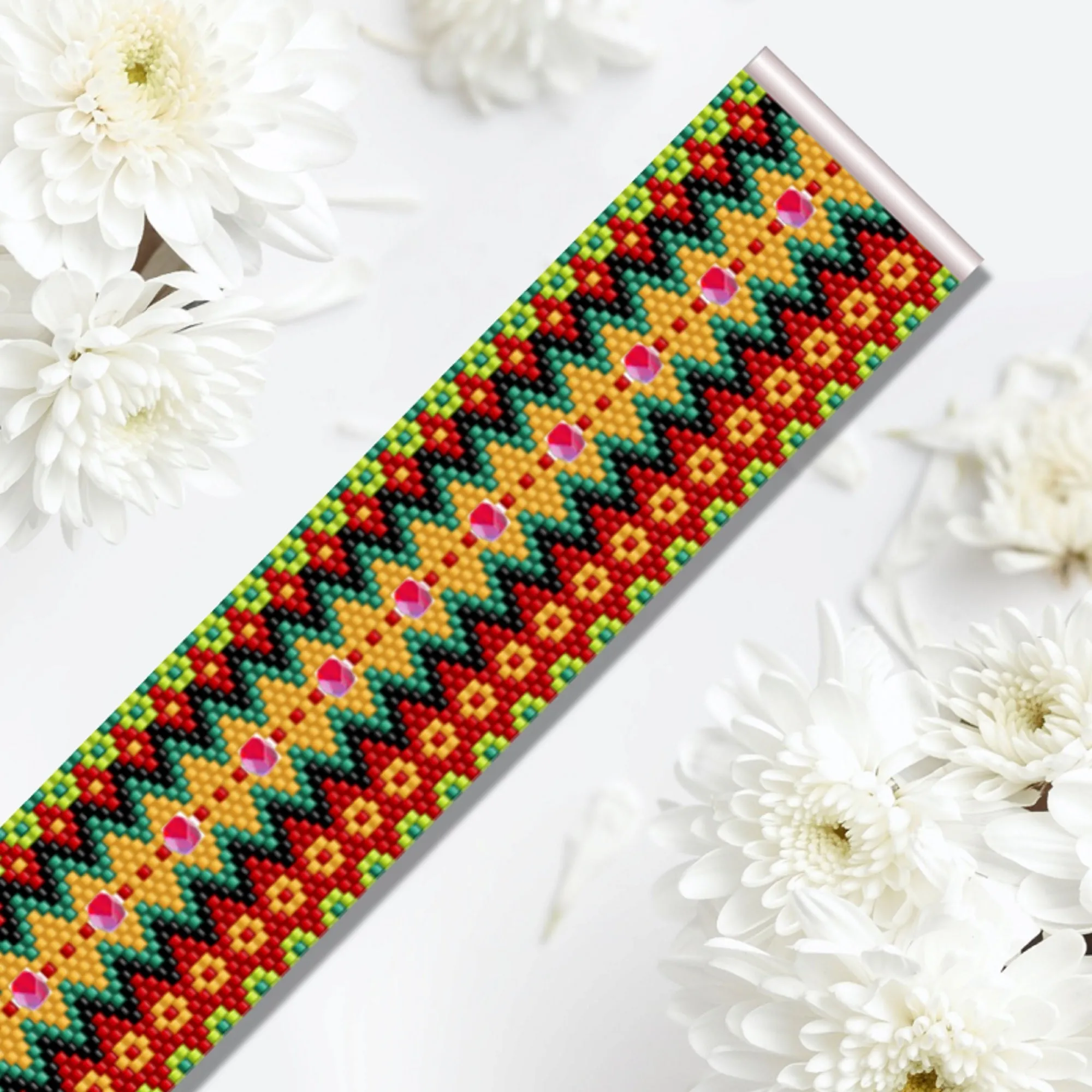 Vertical Peyote Pattern - Bracelet PROVENCE