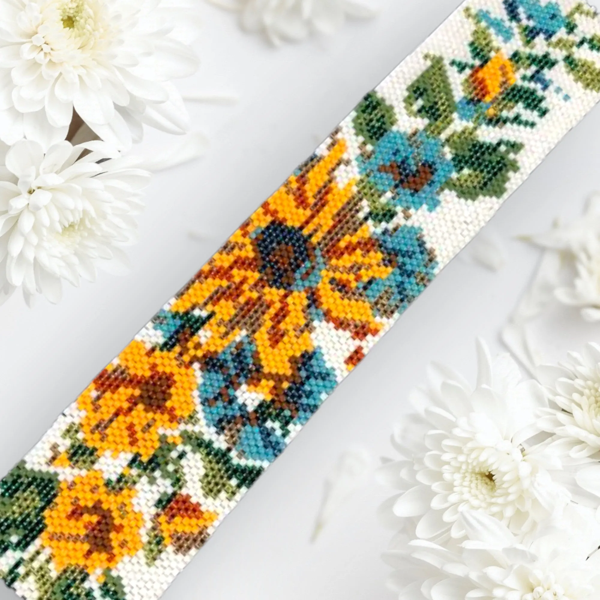 Vertical Peyote Pattern - Bracelet SPRING