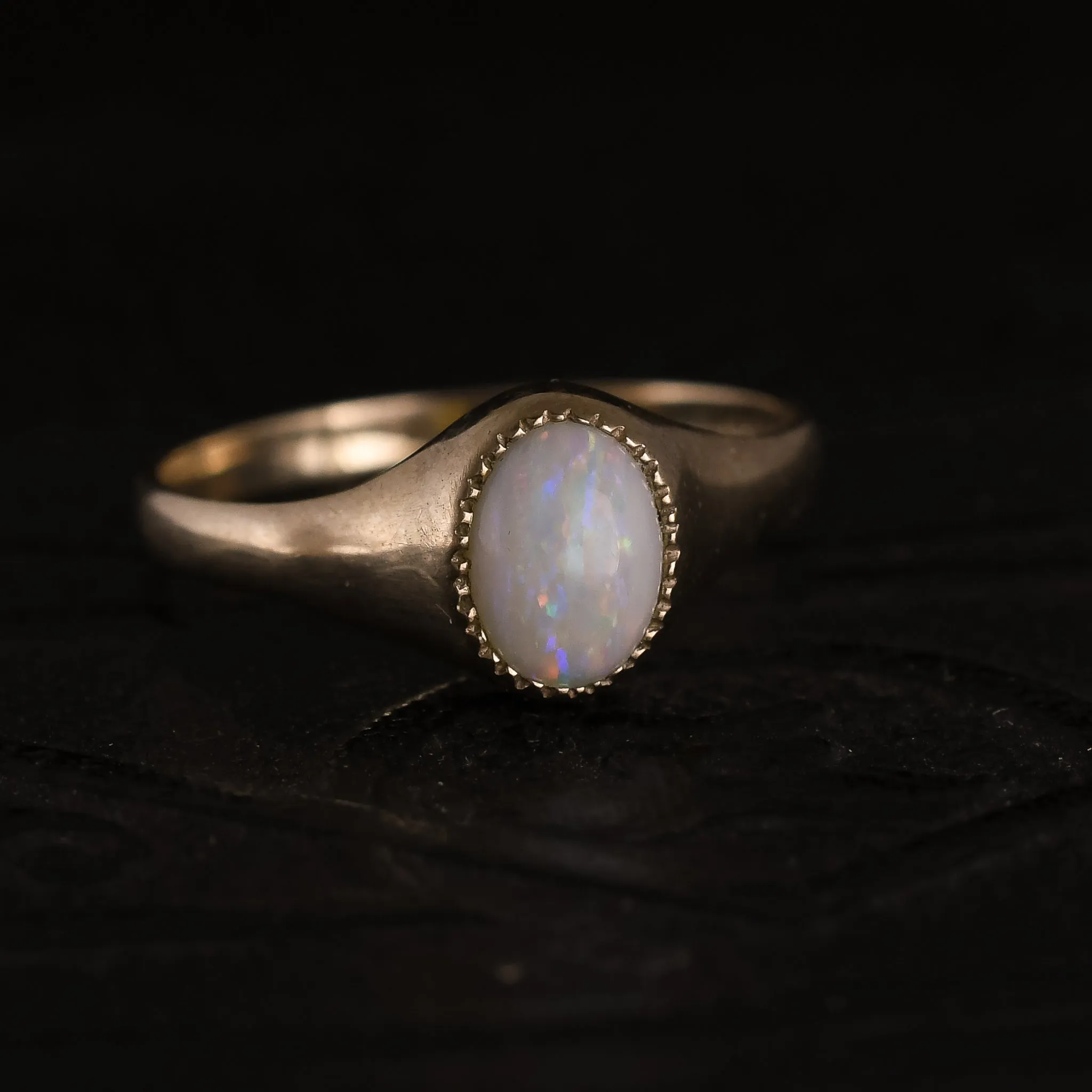 Vintage Opal Solitaire Ring