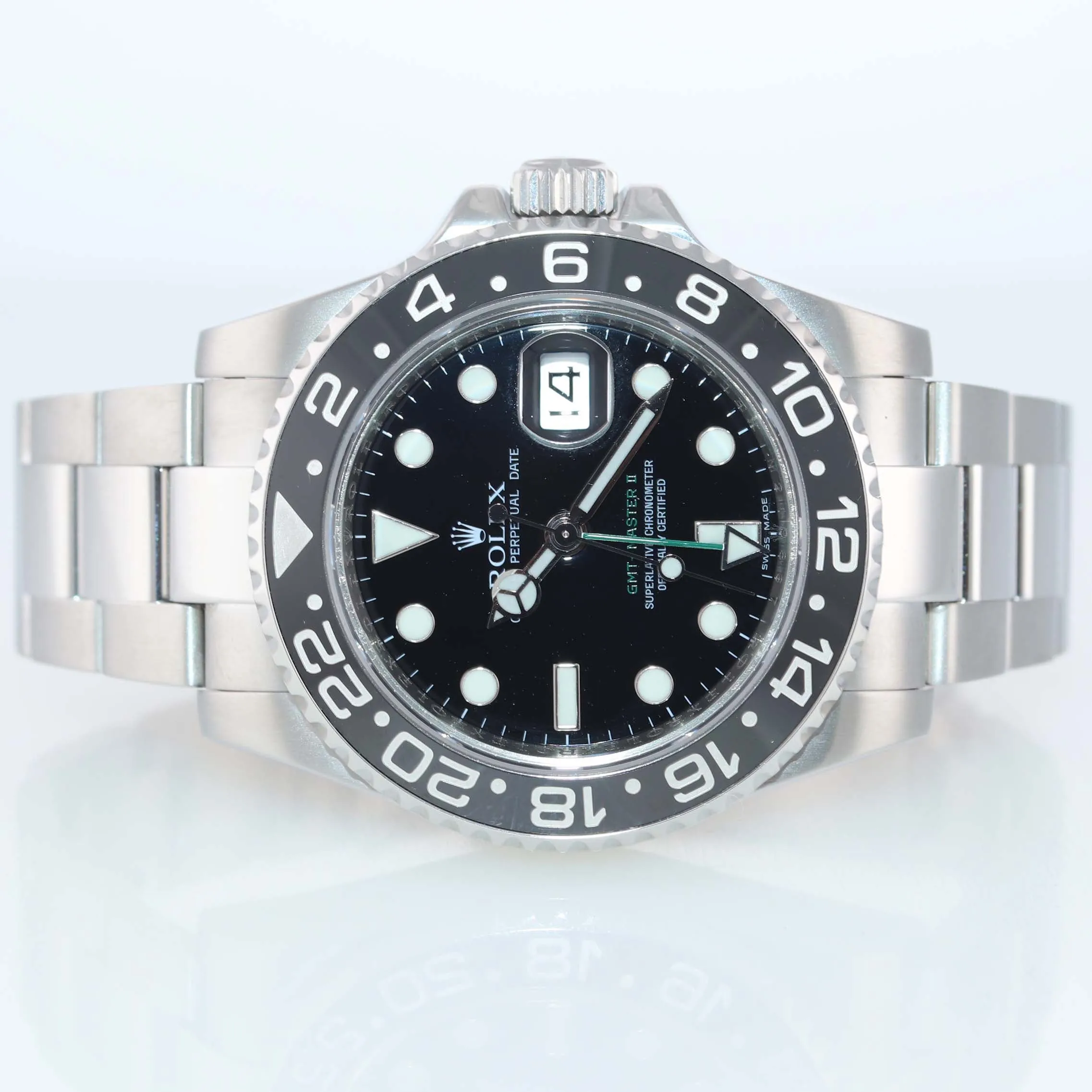 Warranty Papers Rolex GMT Master II 116710 Steel Black Ceramic Watch Box