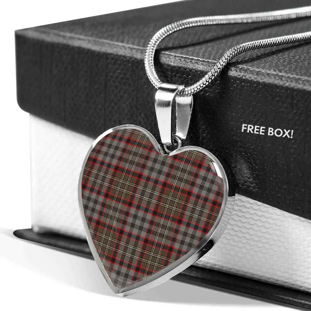 Weathered Heart Hunting Futuristic Clan Tartan Scottish Necklace Interactive Nicolson