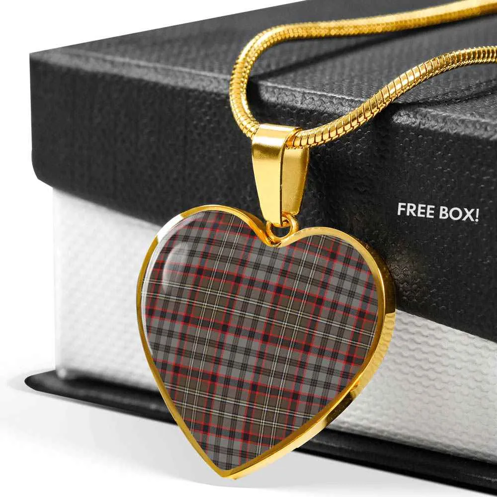 Weathered Heart Hunting Futuristic Clan Tartan Scottish Necklace Interactive Nicolson