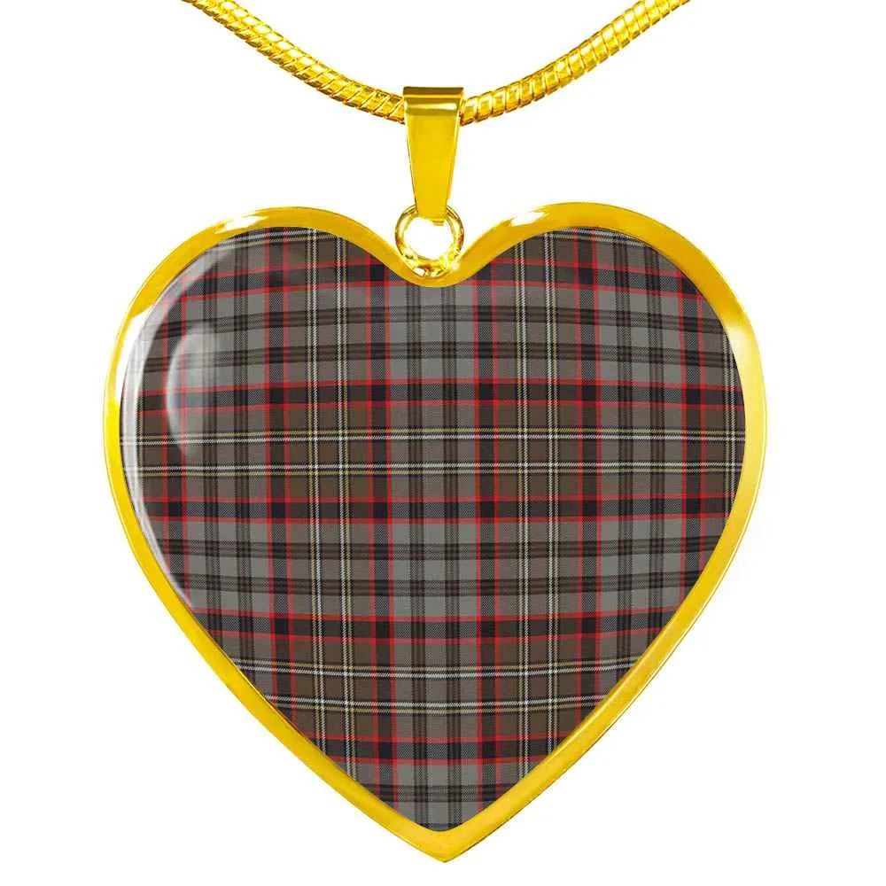 Weathered Heart Hunting Futuristic Clan Tartan Scottish Necklace Interactive Nicolson