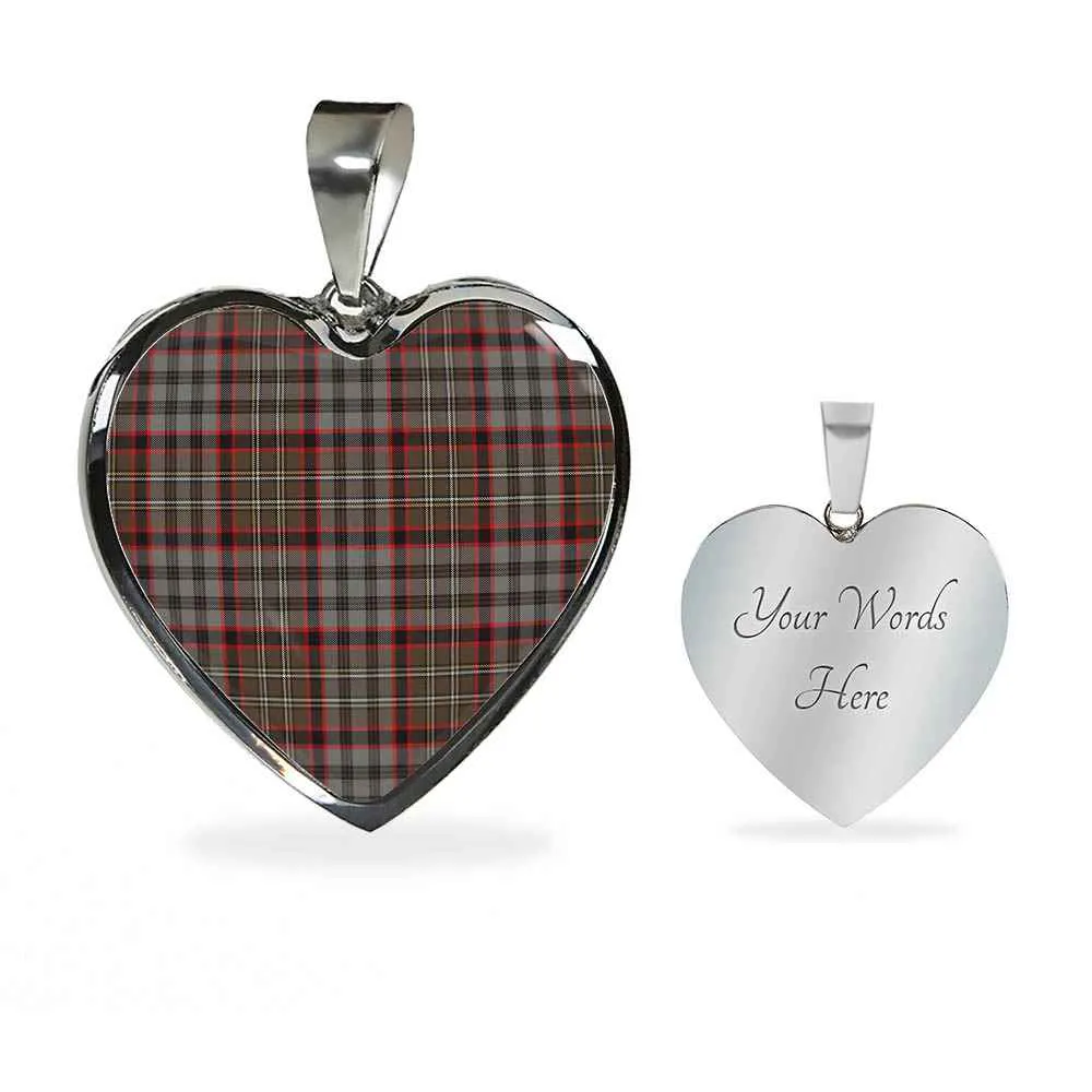 Weathered Heart Hunting Futuristic Clan Tartan Scottish Necklace Interactive Nicolson