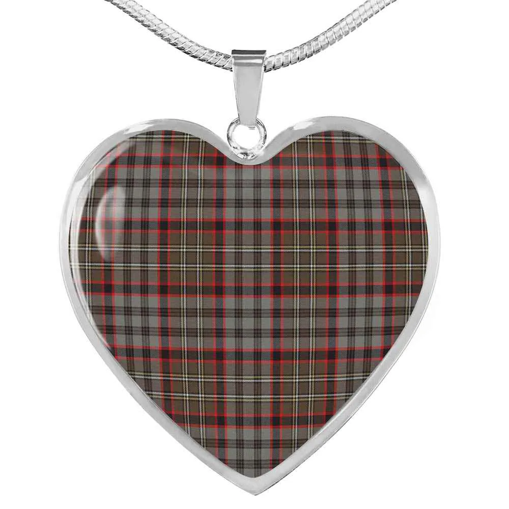 Weathered Heart Hunting Futuristic Clan Tartan Scottish Necklace Interactive Nicolson