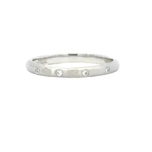 White Gold Diamond Stackable Band