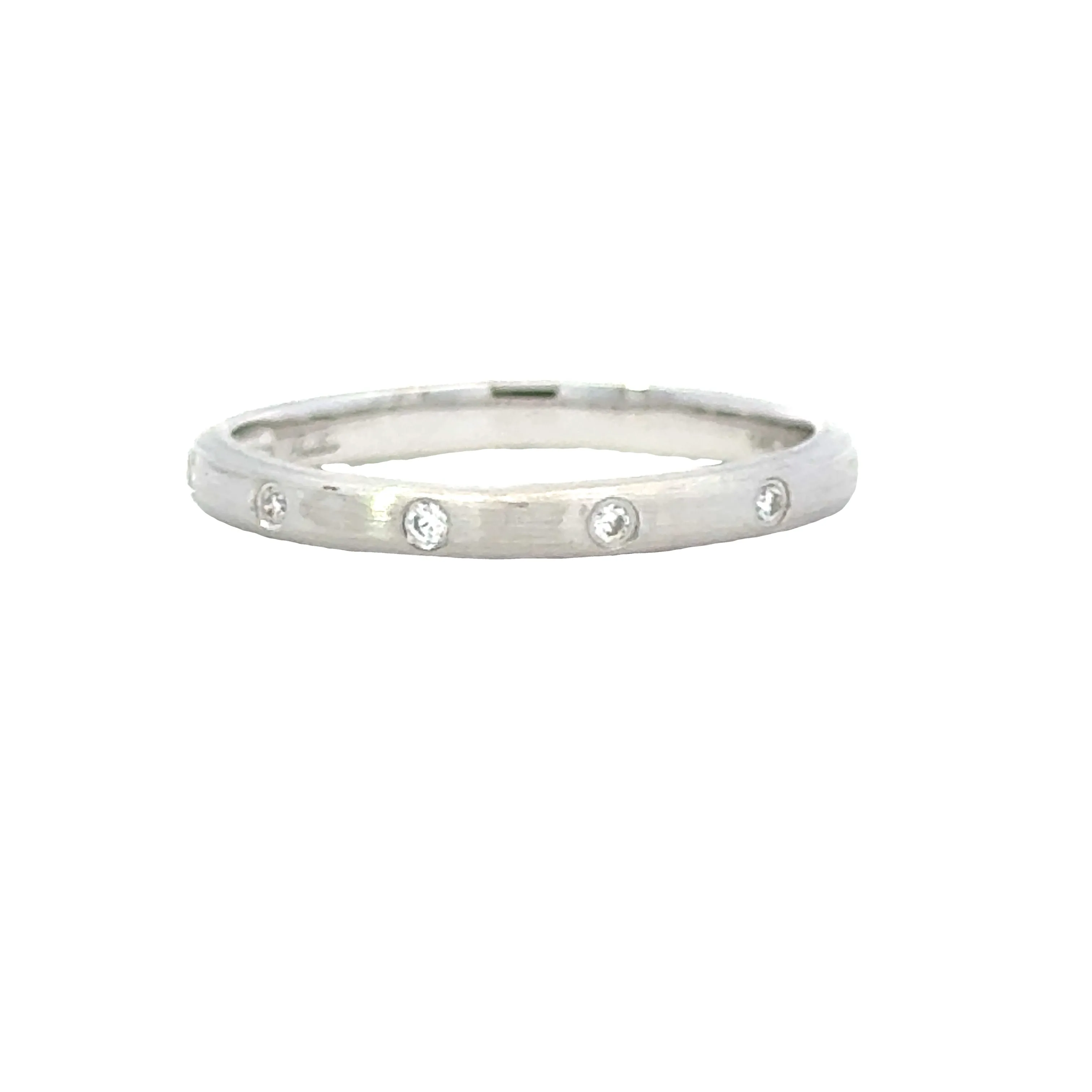 White Gold Diamond Stackable Band