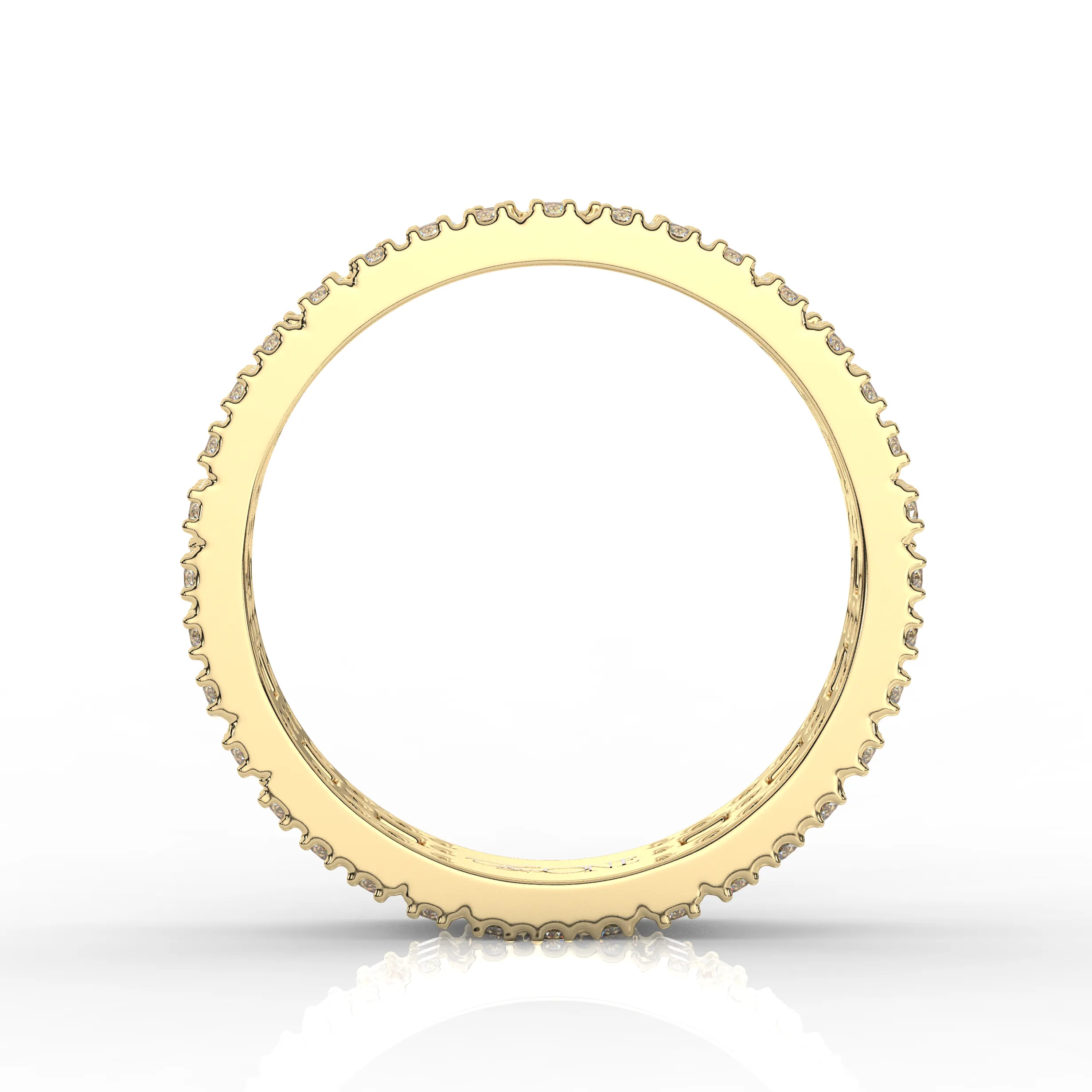 Wide T-Shaped Diamond Pavé Ring