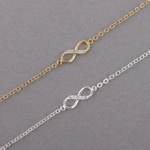 Women Personalized Infinity 8 Symbol Chain Bracelets