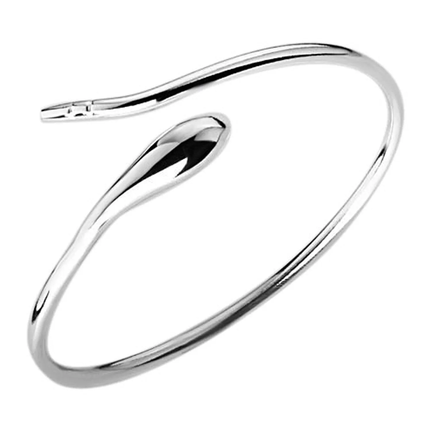 Women's Fashion Cuff Bangle Bracelet - Silver