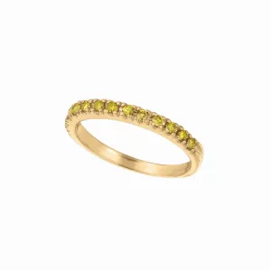 YELLOW DIAMOND STACKABLE RING, 14K YELLOW GOLD 14K GOLD (0.25 CTW)
